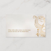 Carte De Visite Fleur de vie Ornement floral (Dos)