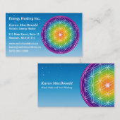 Carte De Visite Fleur de vie Starry Sky (Devant / Derrière)