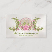 Carte De Visite Fleur de vie Triple Lune Lotus (Devant)