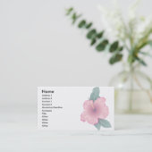 Carte De Visite Fleur d'Hibiscus (Debout devant)