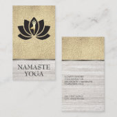 Carte De Visite Fleur d'instructeur de yoga (Devant / Derrière)