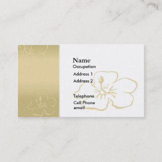 Carte De Visite Fleur d'or