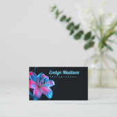 Carte De Visite Fleur d'orchidées contre la gue noire65567 (Debout devant)