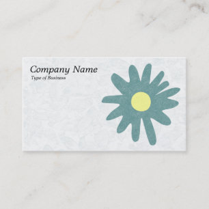 Carte De Visite Fleur en papier - Vert mousse