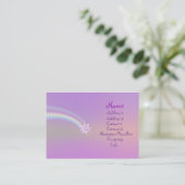 Carte De Visite Fleur en verre (Debout devant)