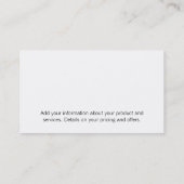 Carte De Visite Fleur | Entreprise (Dos)