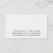 Carte De Visite Fleur | Fermer (Dos)