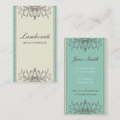 Carte De Visite Fleur florale moderne et élégant professionnel (Devant / Derrière)