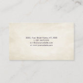 Carte De Visite Fleur florissante de la vie Arbre (Dos)