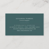 Carte De Visite Fleur floue | Aquarelle florale (Dos)