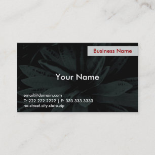 Carte De Visite Fleur foncée