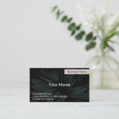 Carte De Visite Fleur foncée (Debout devant)