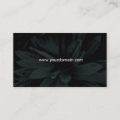 Carte De Visite Fleur foncée (Dos)