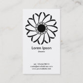 Carte De Visite Fleur géométrique 01 (Dos)