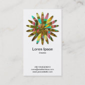 Carte De Visite Fleur géométrique Abstraite 02 (Dos)