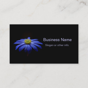 Carte De Visite Fleur Gerbera Blue Daisy sur un arrière - plan noi