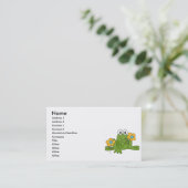 Carte De Visite fleur grenouille crapaud (Debout devant)