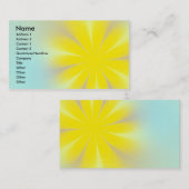 Carte De Visite Fleur jaune (Devant / Derrière)