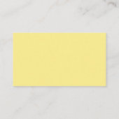 Carte De Visite Fleur Jaune (Dos)