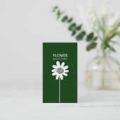 Carte De Visite Fleur longue tige VI - Dk Green (Debout devant)