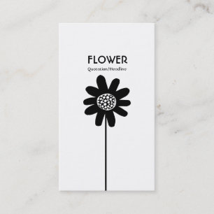 Carte De Visite Fleur longue tige VII - Côtés alternatifs 02