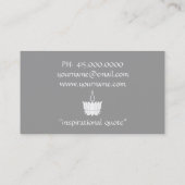 Carte De Visite Fleur Lotus blanche (Dos)