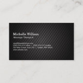 Carte De Visite Fleur Lotus | Carrelage noir (Dos)