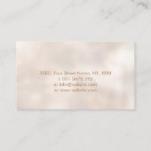 Carte De Visite Fleur Lotus dorées (Dos)