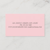 Carte De Visite Fleur Lotus Élégante Moderne (Dos)