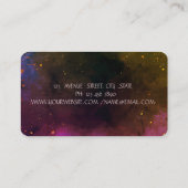 Carte De Visite Fleur Lotus en bande d'or (Dos)