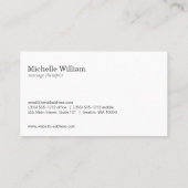 Carte De Visite Fleur Lotus / Gris marbré | Yoga (Dos)