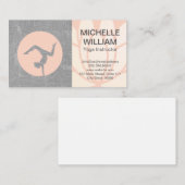 Carte De Visite Fleur Lotus | Logo de Yoga Studio (Devant / Derrière)