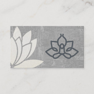 Carte De Visite Fleur Lotus   Main   Instructeur de yoga