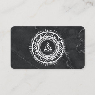 Carte De Visite Fleur Lotus   Méditation   Professeur de yoga