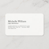 Carte De Visite Fleur Lotus | Méditation | Professeur de yoga (Dos)