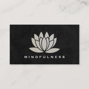 Carte De Visite Fleur Lotus moderne