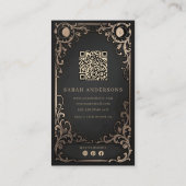Carte De Visite Fleur Luxueuse | Fleur de Lune Céleste (Dos)