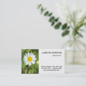 Carte De Visite Fleur marguerite (Debout devant)
