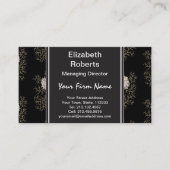 Carte De Visite Fleur médiévale mystérieuse (Devant)