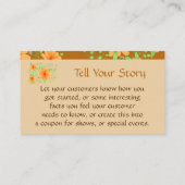 Carte de visite Fleur Miel Et Amande Grillée (Dos)