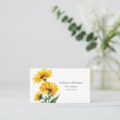 Carte De Visite Fleur Minimaliste (Debout devant)