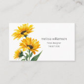 Carte De Visite Fleur Minimaliste (Devant)