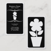Carte De Visite fleur mod (Devant / Derrière)