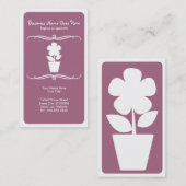 Carte De Visite fleur mod (Devant / Derrière)