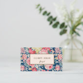 Carte De Visite Fleur Moderne Chic (Debout devant)