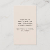 Carte De Visite Fleur Mystique Lotus Troisième Oeil Beige Métaphys (Dos)