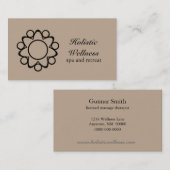 Carte de visite Fleur Pacifique, Latte (Devant / Derrière)