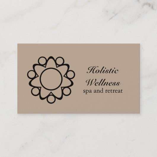 Carte de visite Fleur Pacifique, Latte (Devant)