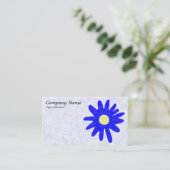 Carte De Visite Fleur papier - Bleu (Debout devant)