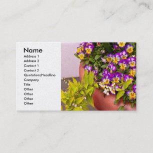Carte De Visite Fleur - Pensée - Posies Violettes .jpg